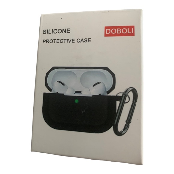 Airpods Pro Case Cover,Doboli Silicone Protective Case for Apple AirpodPro Black - Picture 2 of 10